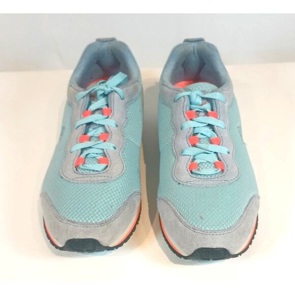 COLUMBIA PIPESTONE WALKIN LACE UP COMFORT SHOES SIZE 8 BLUE ORANGE - Picture 4 of 9
